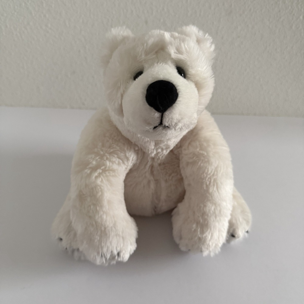 2004 Second Nature Simply Irresistible White Polar‎ Bear 9" Stuffed Animal Plush